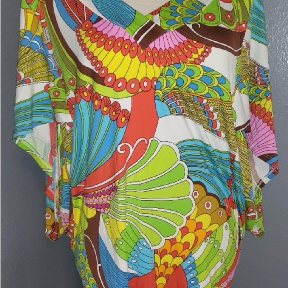 Vibrant Multicolor Asymmetrical Women’s Dress - Bold Abstract Print